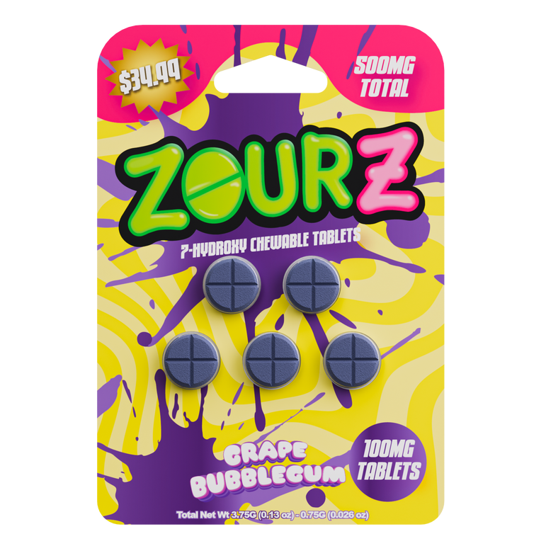 ZOURZ HYDROXY GRAPE BUBBLEGUM