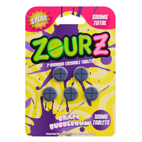 ZOURZ HYDROXY GRAPE BUBBLEGUM