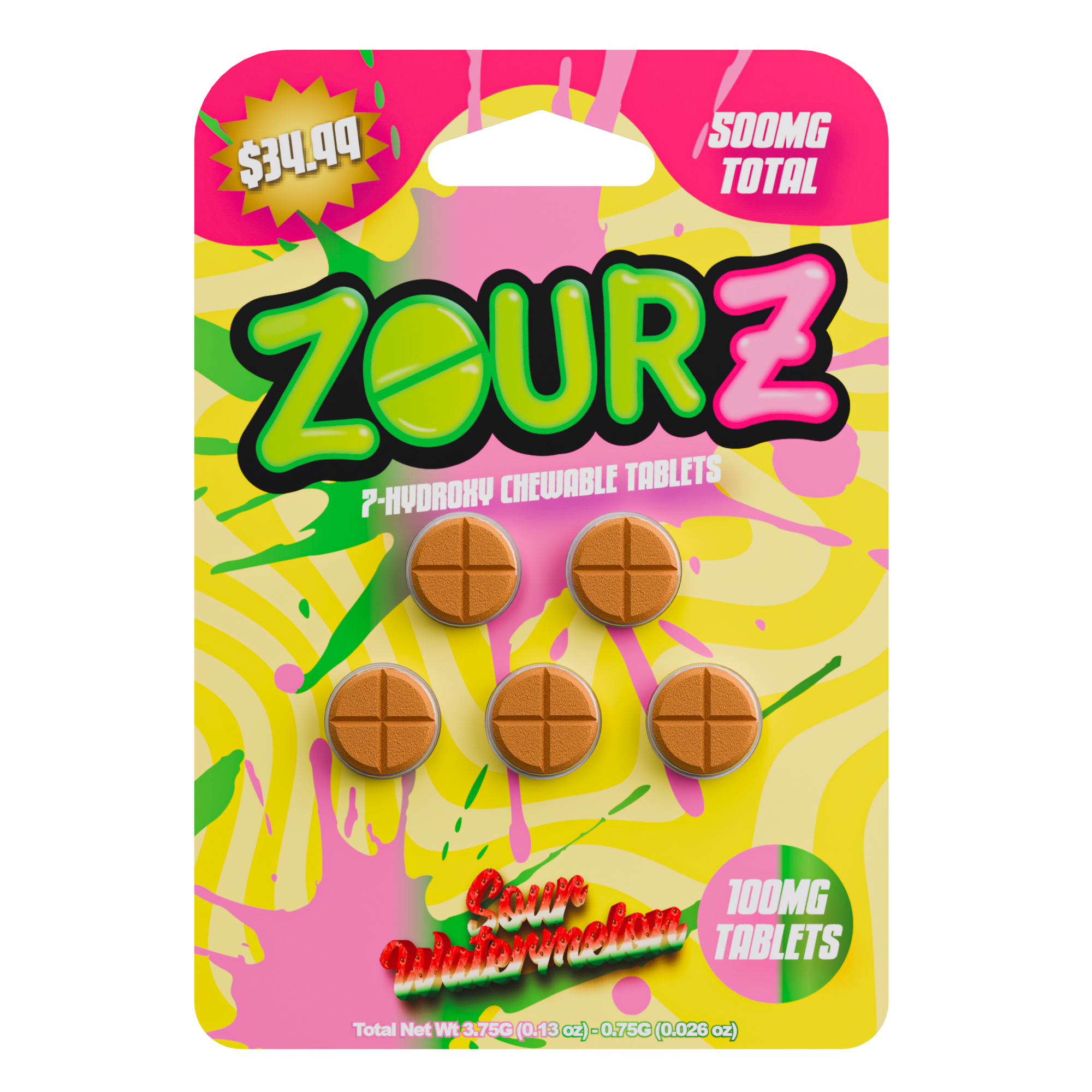 ZOURZ HYDROXY SOUR WATERMELON